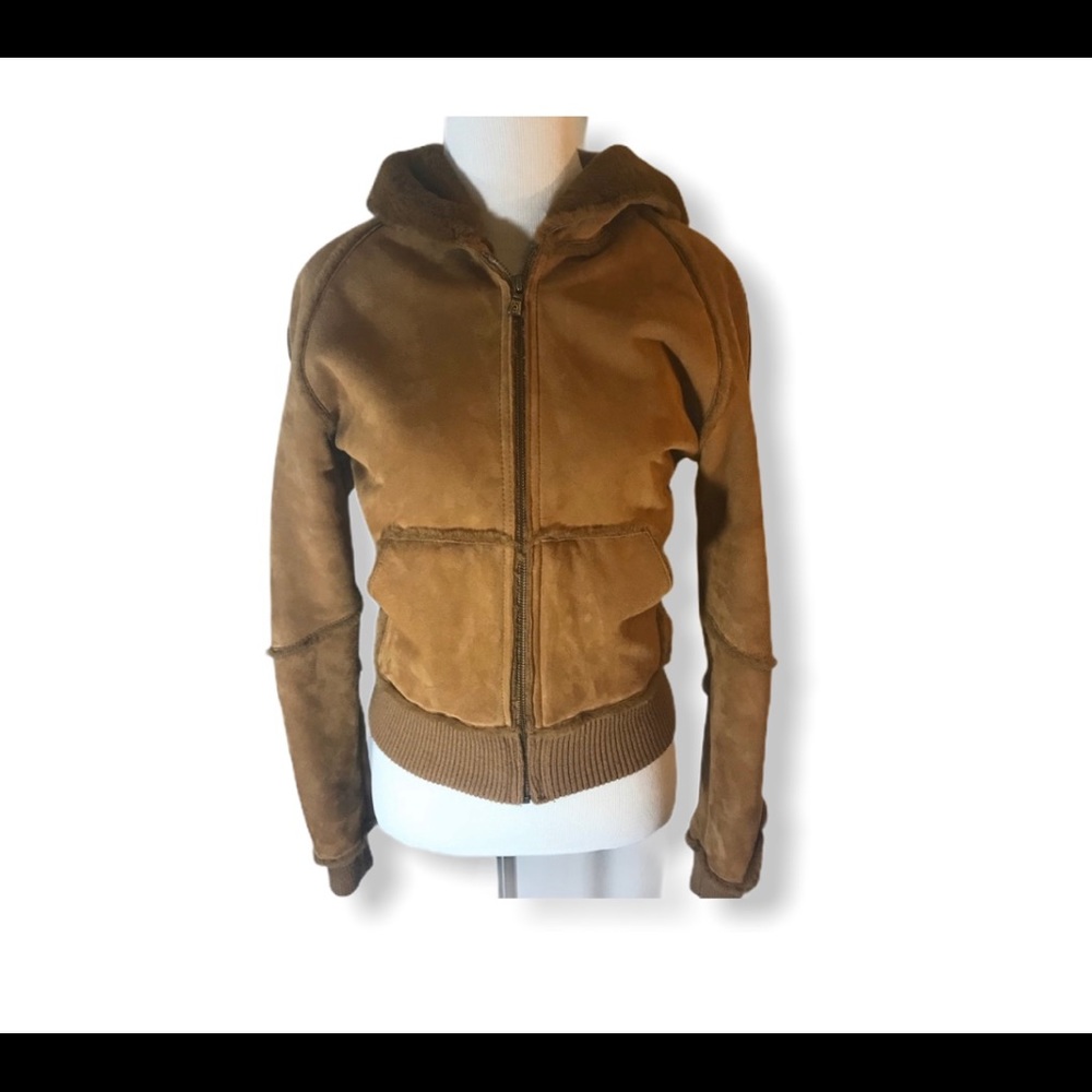 Ugg Leather Bomber Jacket